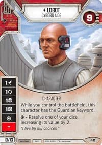 Lobot - Cyborg Aide - Rivals - Star Wars: Destiny card