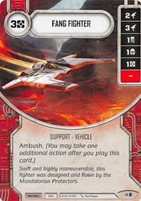 Fang Fighter (Card Only) - Rivals - Star Wars: Destiny card