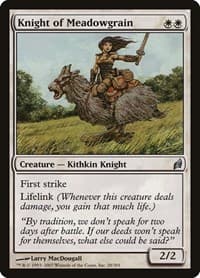Knight of Meadowgrain - Lorwyn - Magic: The Gathering card