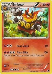 Emboar - 19/114 (Cracked Ice Holo) - Deck Exclusives - Pokemon card