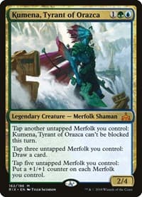 Kumena, Tyrant of Orazca - Rivals of Ixalan - Magic: The Gathering card