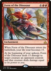 Form of the Dinosaur - Rivals of Ixalan - Magic: The Gathering card