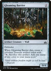 Gleaming Barrier - Rivals of Ixalan - Magic: The Gathering card