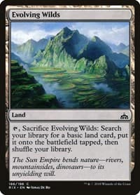Evolving Wilds - Rivals of Ixalan - Magic: The Gathering card