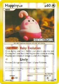 Happiny - 52/123 [Diamond & Pearl] - Burger King Promos - Pokemon card