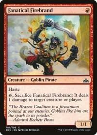 Fanatical Firebrand - Rivals of Ixalan - Magic: The Gathering card
