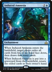 Induced Amnesia - Rivals of Ixalan - Magic: The Gathering card