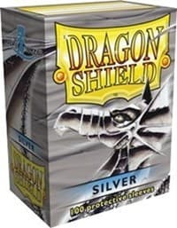 Dragon Shield - Silver (100-Pack) - Dragon Shield Card Sleeves - Card Sleeves card