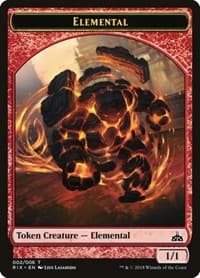Elemental Token (002) - Rivals of Ixalan - Magic: The Gathering card