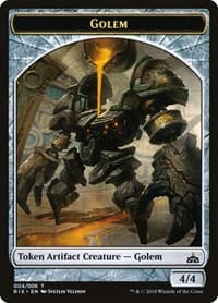 Golem Token (004) - Rivals of Ixalan - Magic: The Gathering card