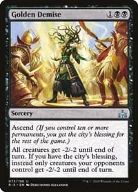 Golden Demise - Rivals of Ixalan - Magic: The Gathering card
