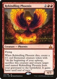 Rekindling Phoenix - Rivals of Ixalan - Magic: The Gathering card