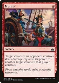 Mutiny - Rivals of Ixalan - Magic: The Gathering card