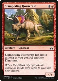 Stampeding Horncrest - Rivals of Ixalan - Magic: The Gathering card
