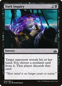 Dark Inquiry - Rivals of Ixalan - Magic: The Gathering card