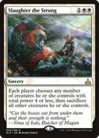 Slaughter the Strong - Rivals of Ixalan - Magic: The Gathering card