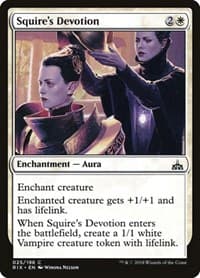 Squire's Devotion - Rivals of Ixalan - Magic: The Gathering card