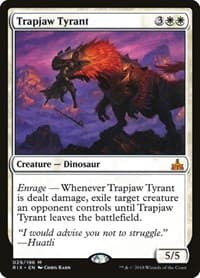 Trapjaw Tyrant - Rivals of Ixalan - Magic: The Gathering card