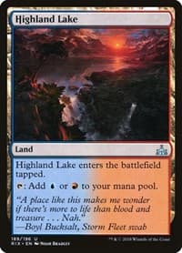 Highland Lake - Rivals of Ixalan - Magic: The Gathering card