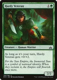 Hardy Veteran - Rivals of Ixalan - Magic: The Gathering card