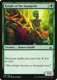 Knight of the Stampede - Rivals of Ixalan - Magic: The Gathering card