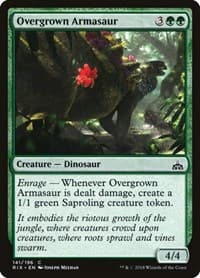 Overgrown Armasaur - Rivals of Ixalan - Magic: The Gathering card