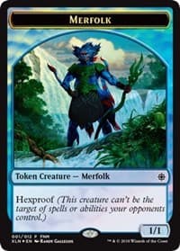 Merfolk // Treasure Double-Sided Token - FNM Promos - Magic: The Gathering card
