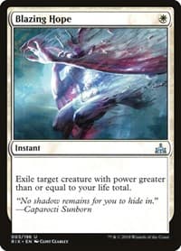 Blazing Hope - Rivals of Ixalan - Magic: The Gathering card