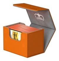 SideWinder XenoSkin Deck Case - Orange (Holds 80+) - Ultimate Guard Deck Boxes - Deck Boxes card