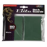 Elite Deck Guards - Matte Standard - Green (80-Pack) - BCW Card Sleeves - Card Sleeves card
