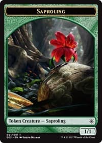 Saproling // Treasure (007) Double-Sided Token - Explorers of Ixalan - Magic: The Gathering card