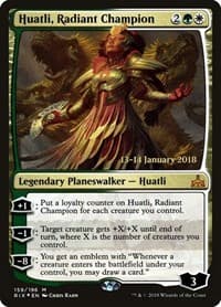 Huatli, Radiant Champion - Prerelease Cards - Magic: The Gathering card