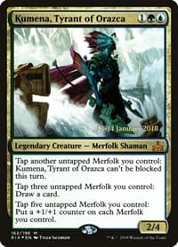 Kumena, Tyrant of Orazca - Prerelease Cards - Magic: The Gathering card