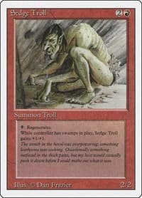 Sedge Troll - Revised Edition - Magic: The Gathering card