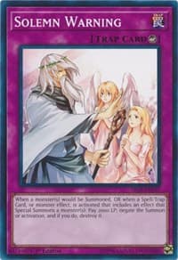 Solemn Warning - Structure Deck: Wave of Light - YuGiOh card