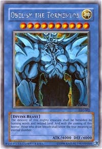 Obelisk the Tormentor (Secret Rare) - Yu-Gi-Oh! Duel Monsters International: Worldwide Edition - YuGiOh card