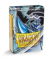 Dragon Shield Matte Japanese Sleeves - Clear (60-Pack) - Dragon Shield Card Sleeves - Card Sleeves card