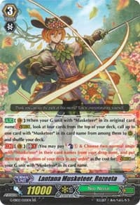 Lantana Musketeer, Rozeeta - G-EB02: The AWAKENING ZOO - Cardfight Vanguard card