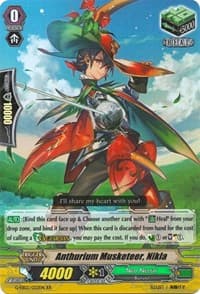 Anthurium Musketeer, Nikla - G-EB02: The AWAKENING ZOO - Cardfight Vanguard card
