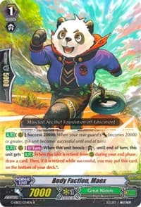 Body Faction, Maox - G-EB02: The AWAKENING ZOO - Cardfight Vanguard card