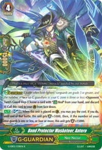Bond Protector Musketeer, Antero - G-EB02: The AWAKENING ZOO - Cardfight Vanguard card