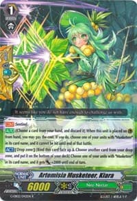 Artemisia Musketeer, Kiara - G-EB02: The AWAKENING ZOO - Cardfight Vanguard card
