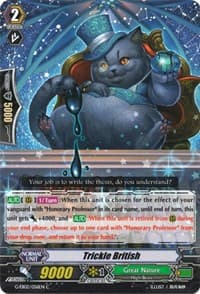 Trickle British - G-EB02: The AWAKENING ZOO - Cardfight Vanguard card
