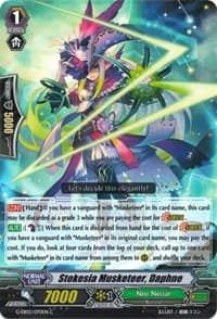 Stokesia Musketeer, Daphne - G-EB02: The AWAKENING ZOO - Cardfight Vanguard card
