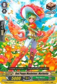 Red Poppy Musketeer, Marinetta - G-EB02: The AWAKENING ZOO - Cardfight Vanguard card