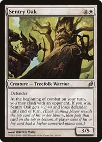 Sentry Oak - Lorwyn - Magic: The Gathering card