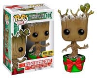 Guardians of the Galaxy: Holiday Dancing Groot (Metallic) (Bobble-Head) (Hot Topic Exclusive) - Pop! Vinyl - Funko card