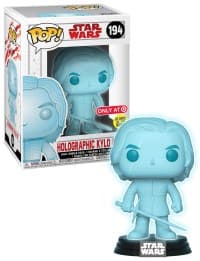 Star Wars: Holographic Kylo Ren (Bobble-Head) (Glow in the Dark) (Target Exclusive) - Pop! Vinyl - Funko card