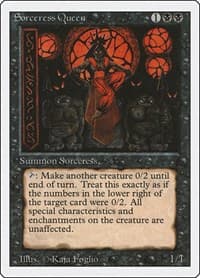 Sorceress Queen - Revised Edition - Magic: The Gathering card