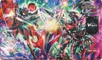 Cardfight!! Vanguard Sneak Preview Playmat - Blaster Dark Revenger "Abyss" & Phantom Blaster "Abyss" - Bushiroad Playmats - Playmats card
